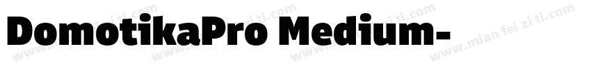 DomotikaPro Medium字体转换